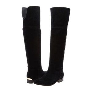 Michael Kors Black Suede Leather Boots Size 6